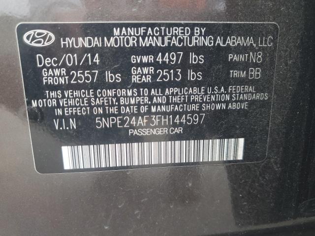 5NPE24AF3FH144597 | 2015 HYUNDAI SONATA SE