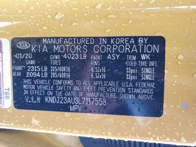 KNDJ23AU3L7117553 | 2020 KIA SOUL LX