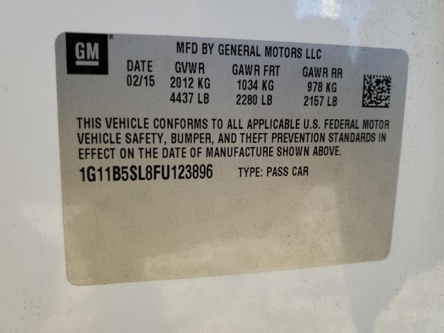 2015 CHEVROLET MALIBU 1G11B5SL8FU123896