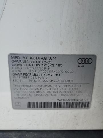 VIN WA1CFAFP8EA102177 2014 Audi Q5, Premium no.13