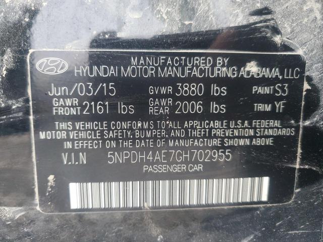 5NPDH4AE7GH702955 | 2016 HYUNDAI ELANTRA