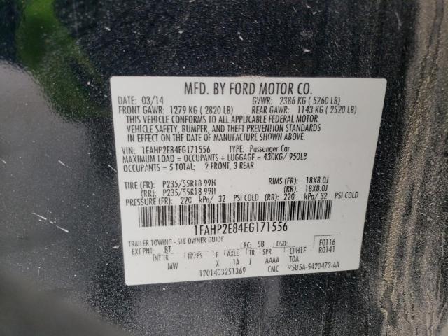 1FAHP2E84EG171556 | 2014 FORD TAURUS SEL