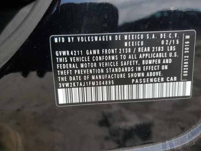 2015 VOLKSWAGEN JETTA BASE - 3VW2K7AJ1FM304895