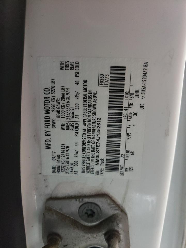 NM0LS7E74J1352612 FORD TRANSIT 2018