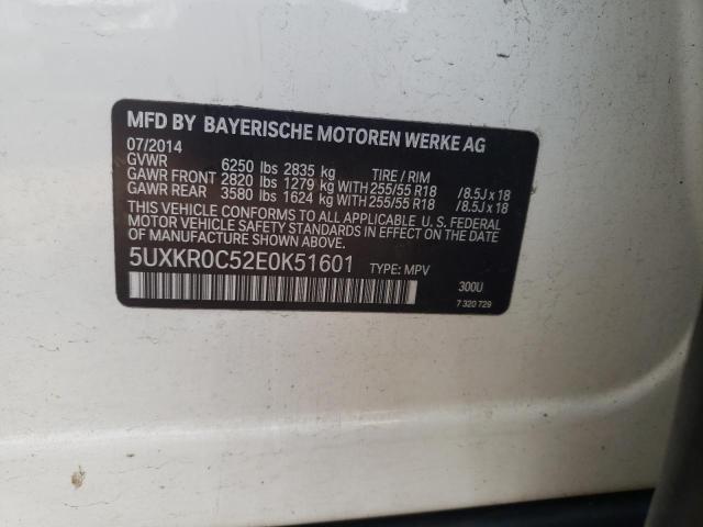 5UXKR0C52E0K51601 2014 BMW X5, photo no. 13