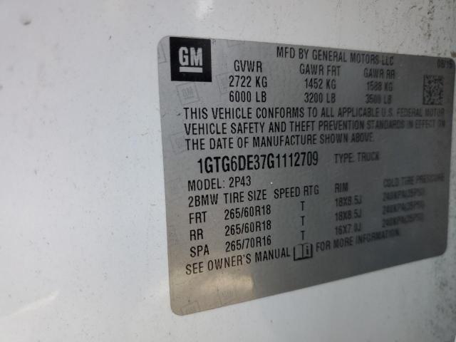 1GTG6DE37G1112709 | 2016 GMC CANYON SLT