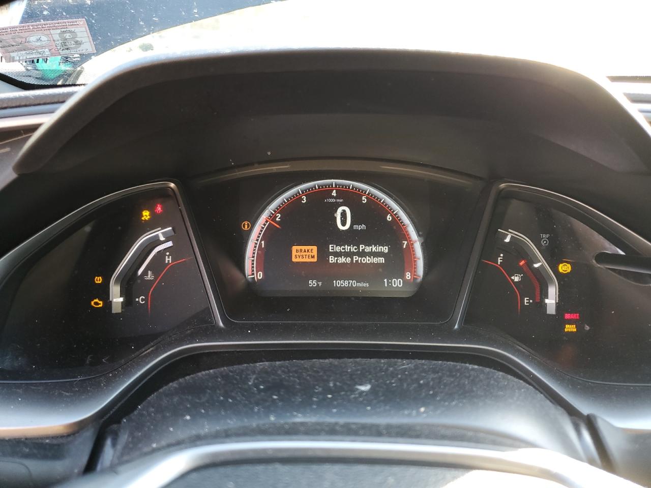 2HGFC1E5XKH704301 HONDA CIVIC 2019