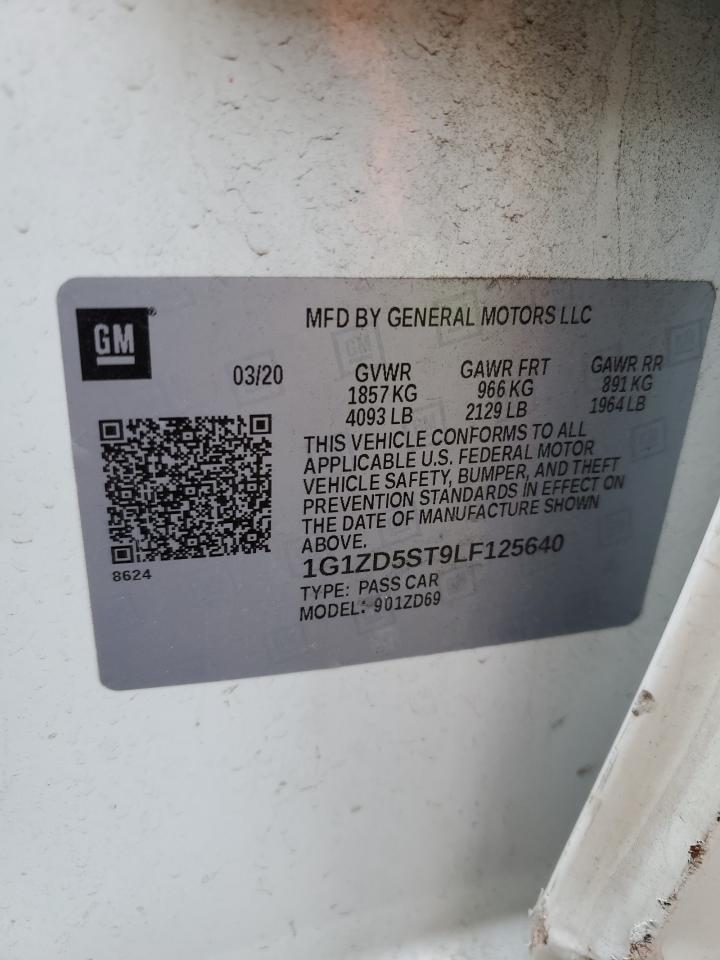 1G1ZD5ST9LF125640 CHEVROLET MALIBU 2020