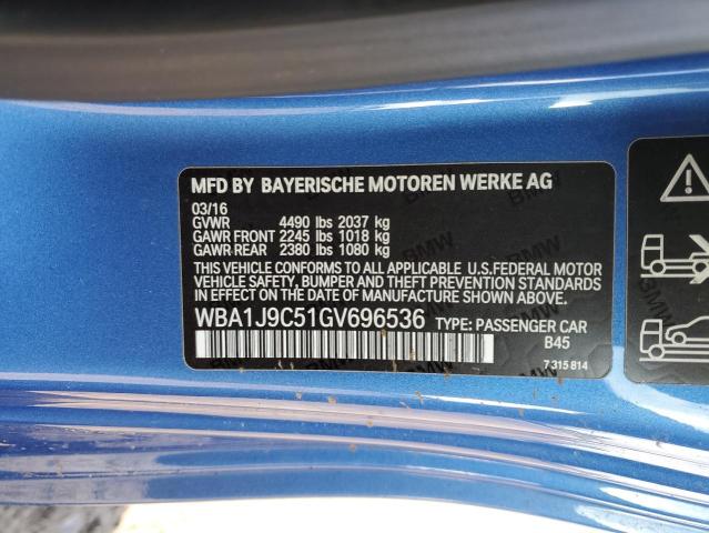 VIN WBA1J9C51GV696536 2016 BMW 2 Series, M235XI no.12