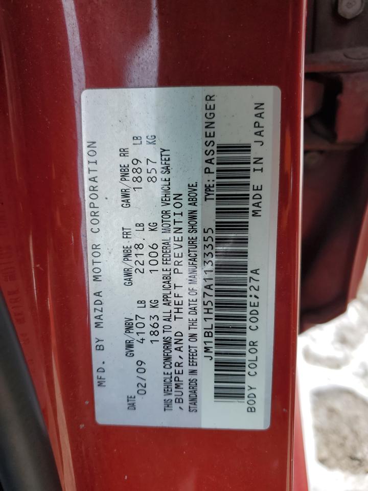 JM1BL1H57A1133355 2010 Mazda 3 S