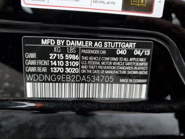 VIN WDDNG9EB2DA534705 2013 Mercedes-Benz S-Class, 5... no.12