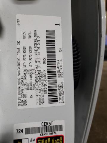 2020 TOYOTA TUNDRA CRE - 5TFDY5F1XLX889215