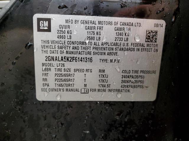 2015 CHEVROLET EQUINOX LS - 2GNALAEK2F6141316