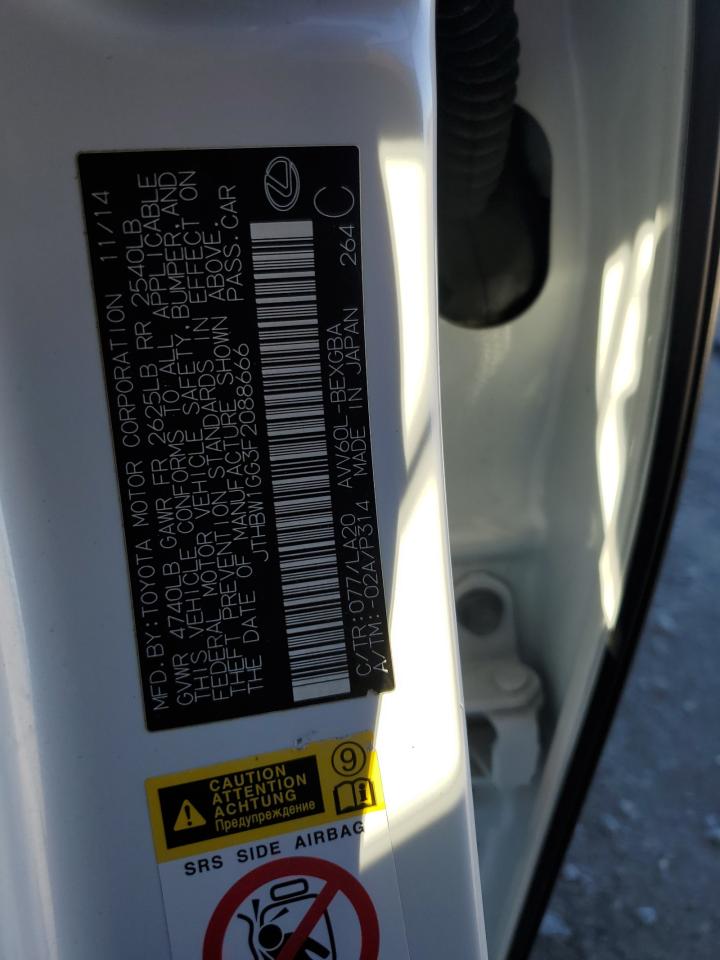 JTHBW1GG3F2088666 2015 Lexus Es 300H