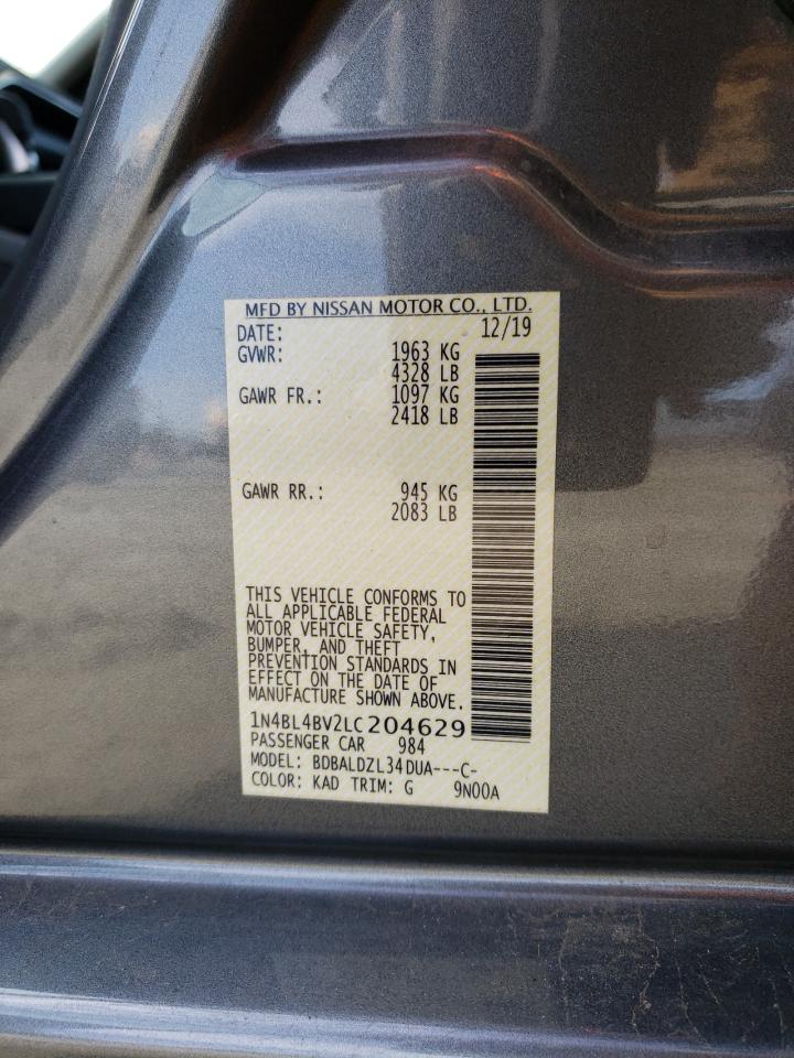 1N4BL4BV2LC204629 NISSAN ALTIMA 2020