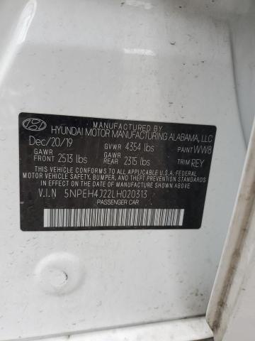 5NPEH4J22LH020313 | 2020 HYUNDAI SONATA LIM