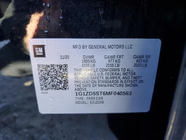 2021 CHEVROLET MALIBU LT - 1G1ZD5ST6MF040563