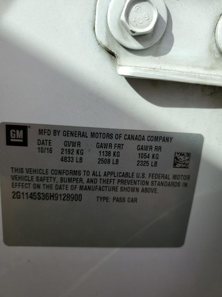 2G1145S36H9128900 CHEVROLET IMPALA 2017