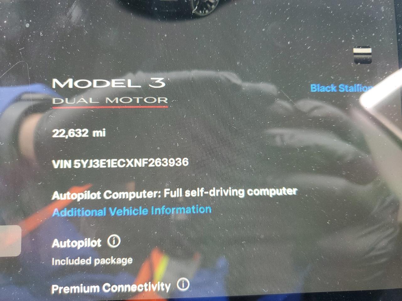 5YJ3E1ECXNF263936 2022 Tesla Model 3