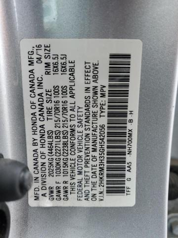 2HKRM3H35GH542056 | 2016 HONDA CR-V LX