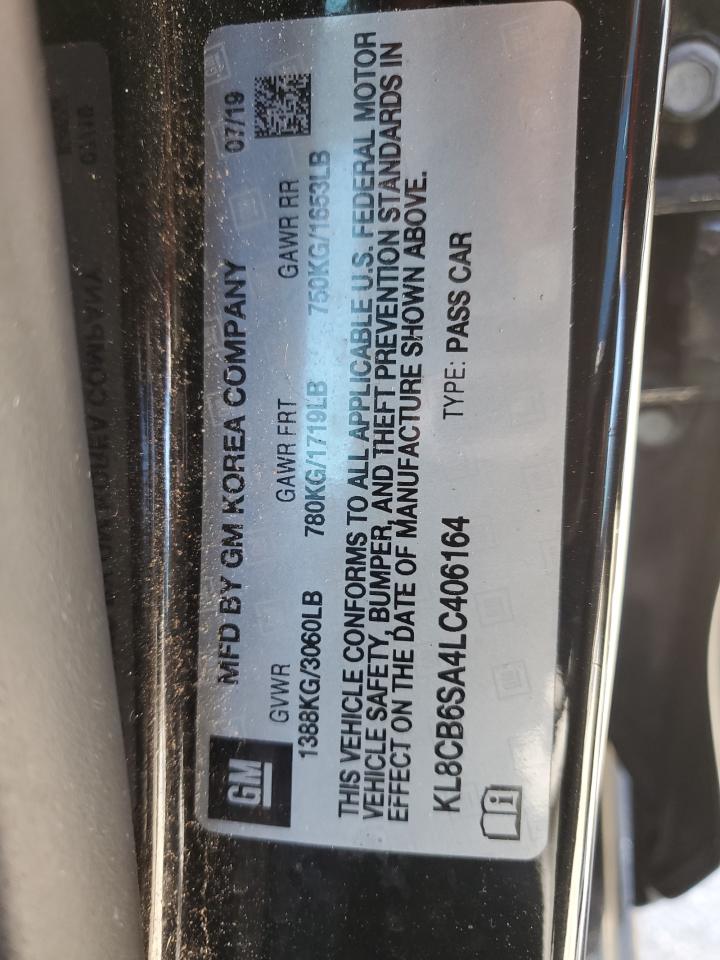KL8CB6SA4LC406164 CHEVROLET SPARK 2020