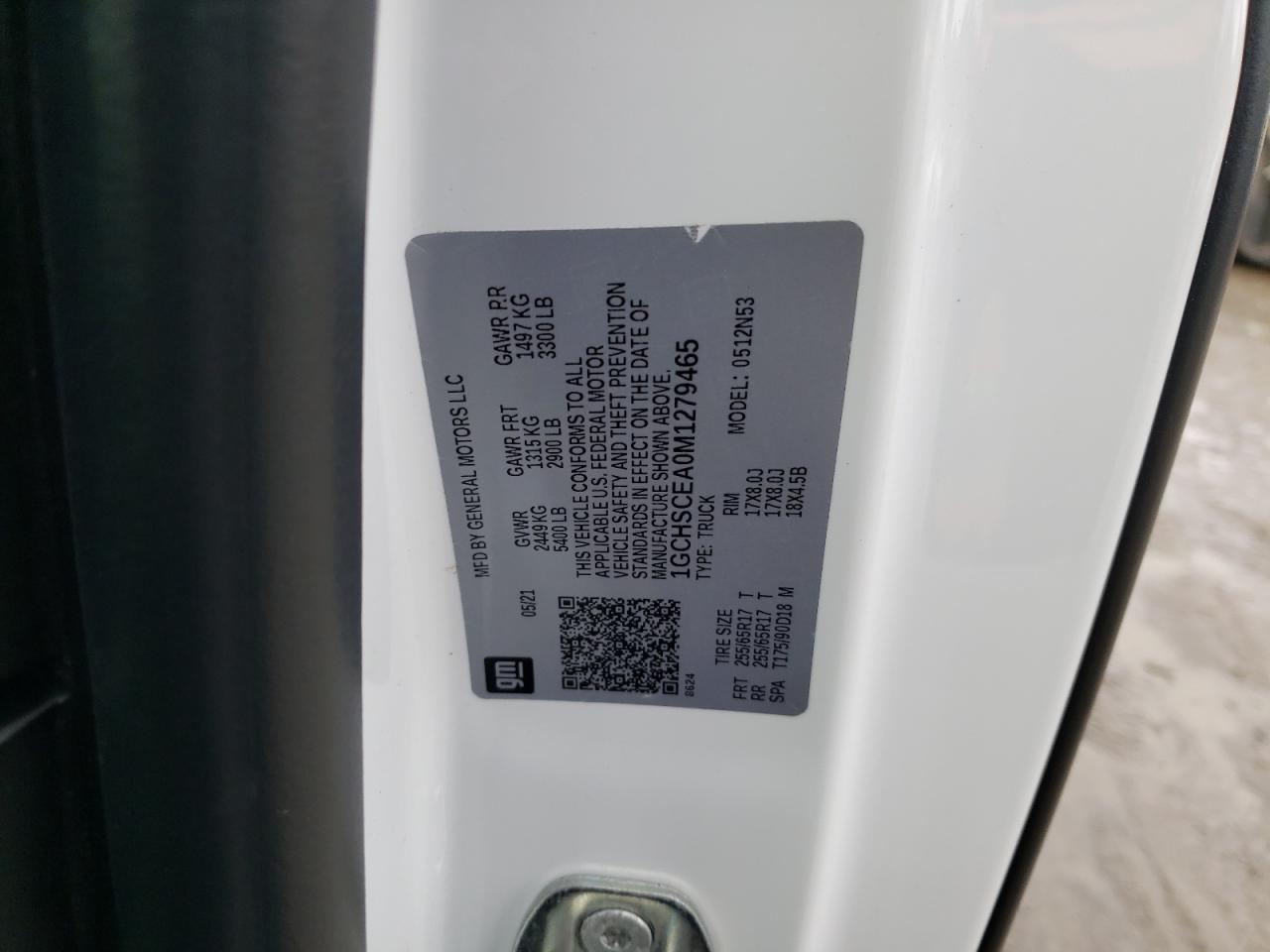 1GCHSCEA0M1279465 CHEVROLET COLORADO 2021