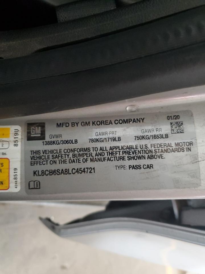 KL8CB6SA8LC454721 CHEVROLET SPARK 2020
