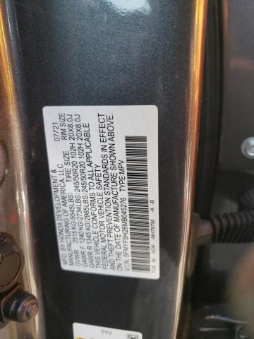 5FNYF5H26MB045276 Honda PILOT SE
