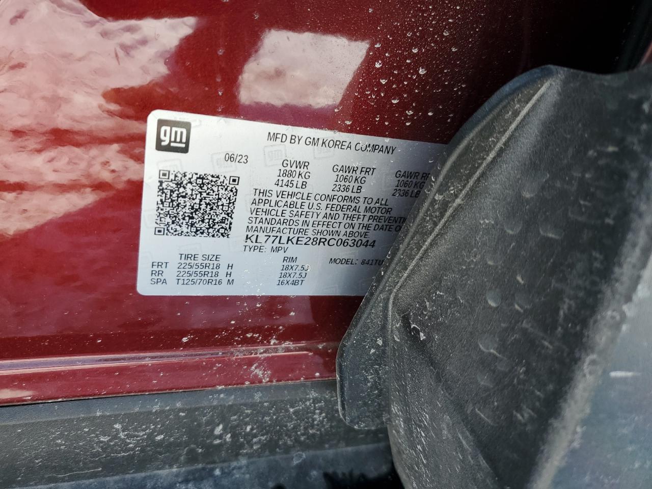 KL77LKE28RC063044 CHEVROLET TRAX ACTIV 2024