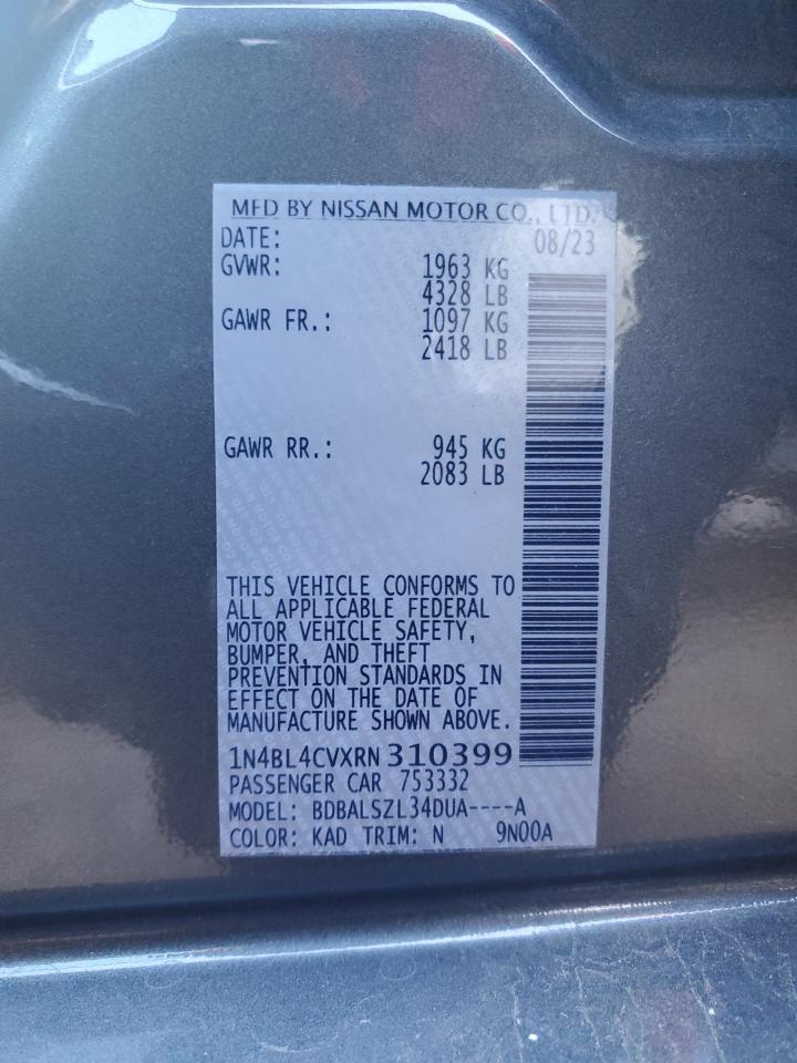 1N4BL4CVXRN310399 NISSAN ALTIMA 2024