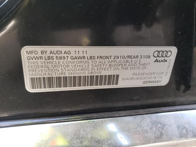 WAURVAFD3CN018179 2012 Audi A8 L Quattro