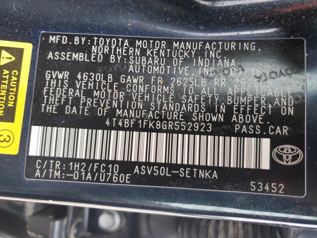 2016 TOYOTA CAMRY LE - 4T4BF1FK8GR552923