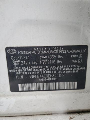 5NPEB4ACXEH829152 | 2014 HYUNDAI SONATA GLS