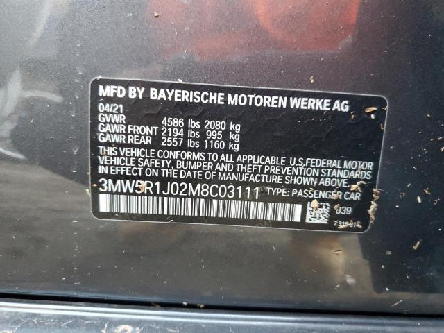 3MW5R1J02M8C03111 BMW 3 Series 330I 12