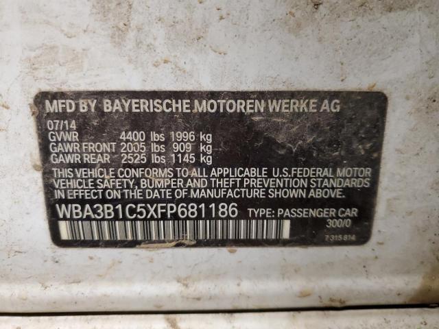 WBA3B1C5XFP681186 | 2015 BMW 320 I