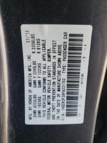 1HGCR2F36FA231750 | 2015 HONDA ACCORD LX