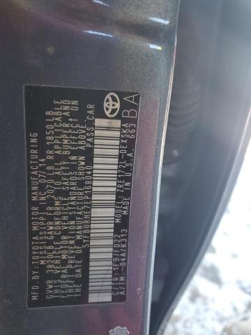 2014 Toyota Corolla L VIN: 5YFBURHE7EP168040 Lot: 38860494