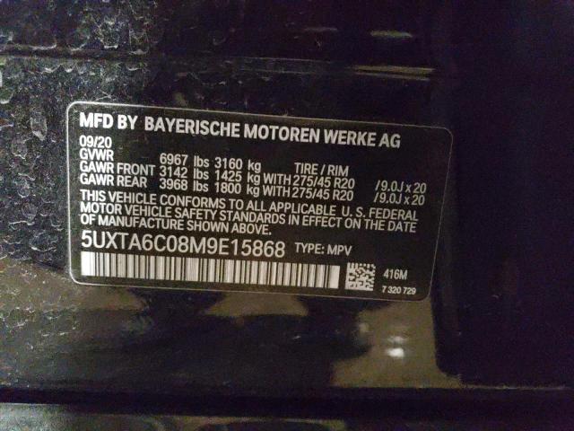 5UXTA6C08M9E15868 | 2021 BMW X5 XDRIVE4