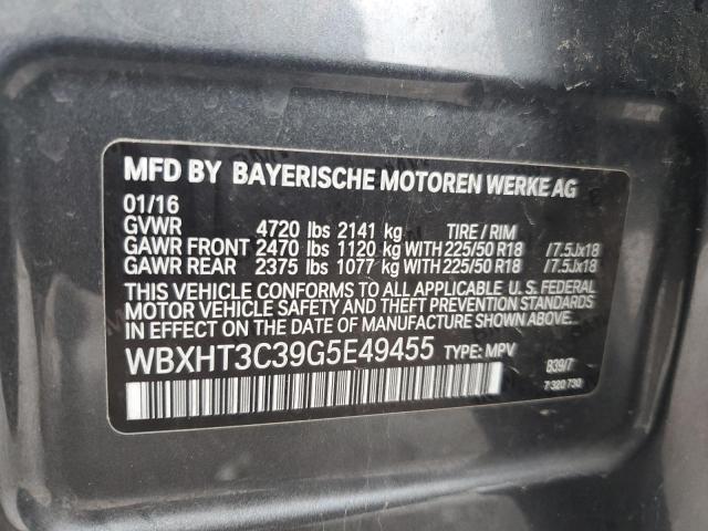 VIN WBXHT3C39G5E49455 2016 BMW X1, Xdrive28I no.12