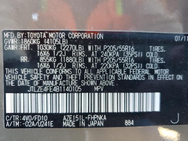 2011 Toyota Scion Xb VIN: JTLZE4FE4B1140105 Lot: 36965444