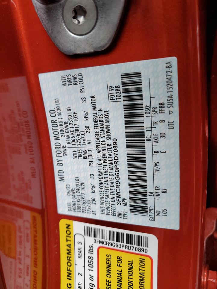 3FMCR9G60PRD70890 FORD BRONCO 2023