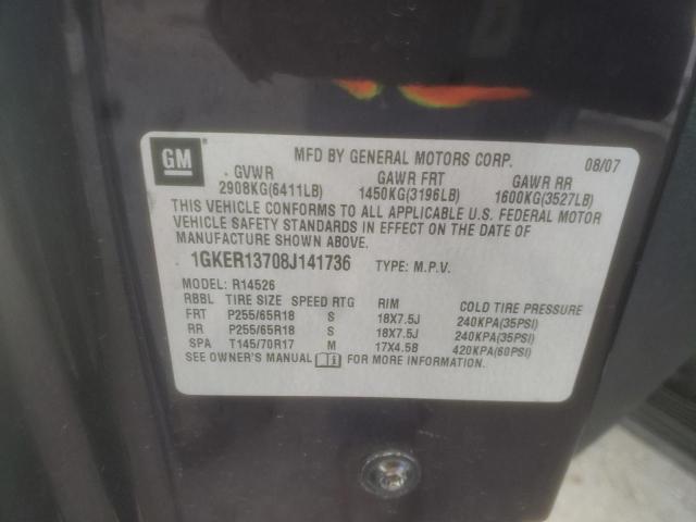 2008 GMC Acadia Sle VIN: 1GKER13708J141736 Lot: 58355704