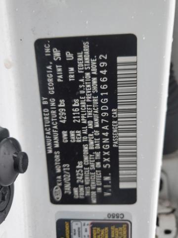 2013 Kia Optima Ex VIN: 5XXGN4A79DG166492 Lot: 37490494