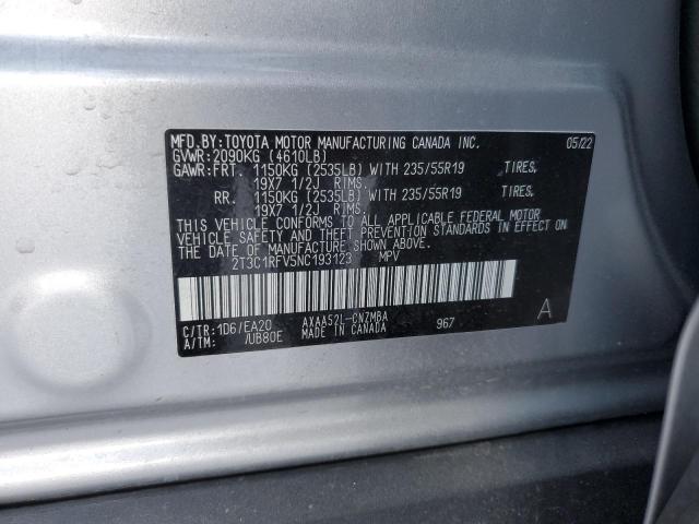 2T3C1RFV5NC193123 | 2022 TOYOTA RAV4 XLE P