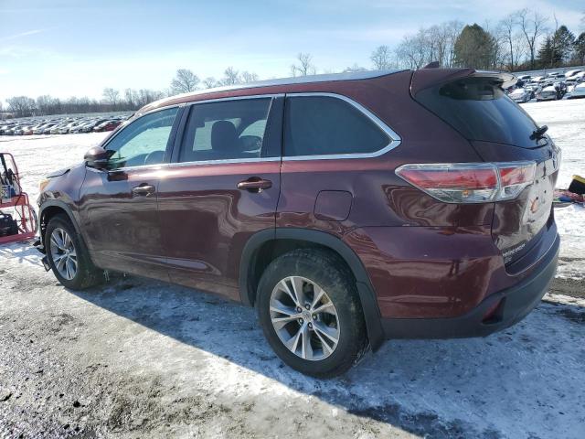 VIN 5TDJKRFH3FS192729 2015 Toyota Highlander, Xle no.2