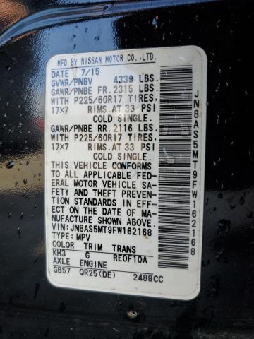 2015 Nissan Rogue Select S VIN: JN8AS5MT9FW162168 Lot: 55266034