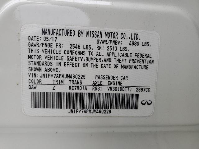 2018 INFINITI Q50 RED SP JN1FV7APXJM460229