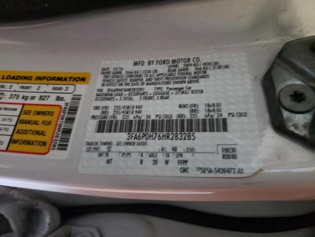 3FA6P0H76HR283285 FORD FUSION 2017