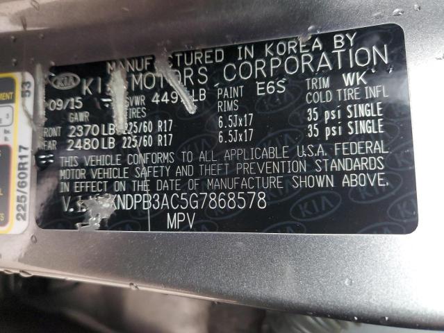 2016 KIA SPORTAGE L - KNDPB3AC5G7868578