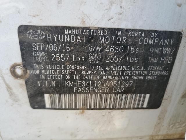 KMHE34L12HA051297 | 2017 HYUNDAI SONATA HYB